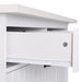 Kitchen Island with Trash Can Storage Cabinet, Kitchen Cart with Drop Leaf, Spice Rack, Towel Rack and Drawer, Rolling Kitchen Island on Wheels with Adjustable Shelf, White - DTYStore