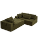 Modern Chenille Upholstered Sectional Sofa Couch Set,Modular 108" L Shaped Sectional Living Room Sofa Set With 6 Pillows,Free Combination Sofa Couch for Living Room,Bedroom(Right Chaise) - DTYStore