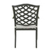 Dining Arm Chair, Cast Silver, Set of 2 - DTYStore