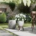 DTY Signature Mount Belford 1-piece Fiberstone Planter