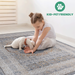 DTY Signature Collection 6X9 Blue/Ivory /Medallion Non-Shedding Living Room Bedroom Dining Home Office Stylish and Stain Resistant Area Rug - DTYStore
