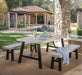 BETTINA DINING SET-GRAY (3 PCS) - DTYStore