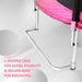YC 8FT Trampoline Outer Net-Pink and black - DTYStore