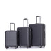 3 Piece Luggage Sets ABS Lightweight Suitcase with Two Hooks, Spinner Wheels, TSA Lock