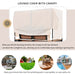 2-Piece Outdoor Rattan Daybed, Outdoor Bed with 5 Positions, Outdoor Loveseat Patio Sofa with Bench Lounge Roof Set and Cushions for Poolside, Backyard and Garden (Brown Wicker + Beige Fabric) - DTYStore