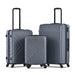 3 Piece Luggage Sets ABS Lightweight Suitcase with Two Hooks, Spinner Wheels, TSA Lock