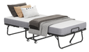 Folding Bed with Mattress 75" x 38" Rollaway Guest Bed Portable Foldable Bed for Adults with 5" Memory Foam Mattress Space-Saving Sturdy Metal Frame Grid Style - DTYStore
