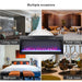 44 inch in wall recessed electric fireplace with remote and multi color flame & emberbed, LED light heater - DTYStore