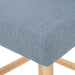 Vienna Contemporary Fabric Tufted Wingback 31 Inch Counter Stools, Set of 2, Light Blue and Natural - DTYStore