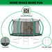 12FT Trampoline, Outdoor Trampolines for Kids and Adults, Recreational Trampoline with Enclosure Net & Ladder, Round Trampoline ASTM Approved - DTYStore