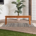 Modern Chevron-Top Solid Wood Patio Bench - Brown - DTYStore