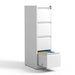 4 Drawer Metal Vertical File Cabinet with Lock for Office Home A4 Legal/Letter Size White