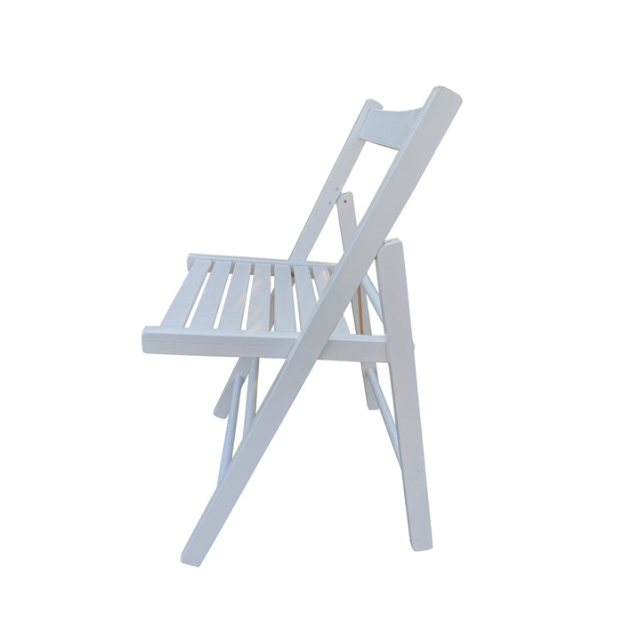 FOLDING CHAIR-2/S, FOLDABLE STYLE -WHITE - DTYStore