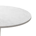 32"Modern Round Dining Table with Printed White Marble Table Top,Metal Base Dining Table, End Table Leisure Coffee Table