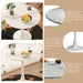31.4 "round dining table, medieval white marble patterned tulip dining table, 2-3 person metal base dining table, easy to assemble casual coffee table, office desk - DTYStore