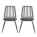 DEJA CHAIR,2PCS with 2 Cushions,Gray - DTYStore