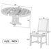 5-Piece Extendable Round Dining Set with Upholstered Chairs for Kitchen, Dining Room