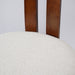 Vintage Rubber Solid Wood Dining Chair, Sheep Plush Dining Chair, Armless Dining Chair, Suitable For Small Home Dressing Room Model Room, Natural(Set Of 2) - DTYStore