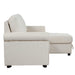 83" Modern Convertible Sleeper Sofa Bed with Storage Chaise,Beige