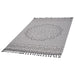 DTY Signature Collection 5X7 Gray/White /Medallion Indoor/Outdoor Area Rug - DTYStore