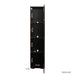 Black side cabinet with aluminum strip lamp,With large storage space