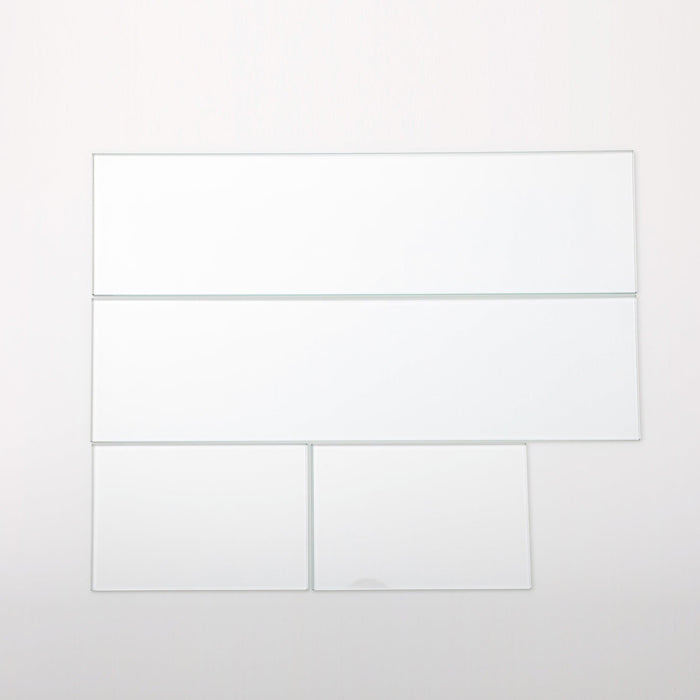 Rectangular Glass Wind Guard for Fire Pit - DTYStore