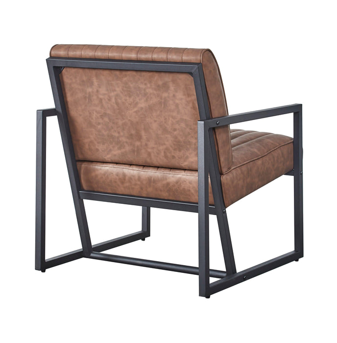 Modern Design High Quality PU(BROWN)+ steel armchair，for Kitchen, Dining, Bedroom, Living Room