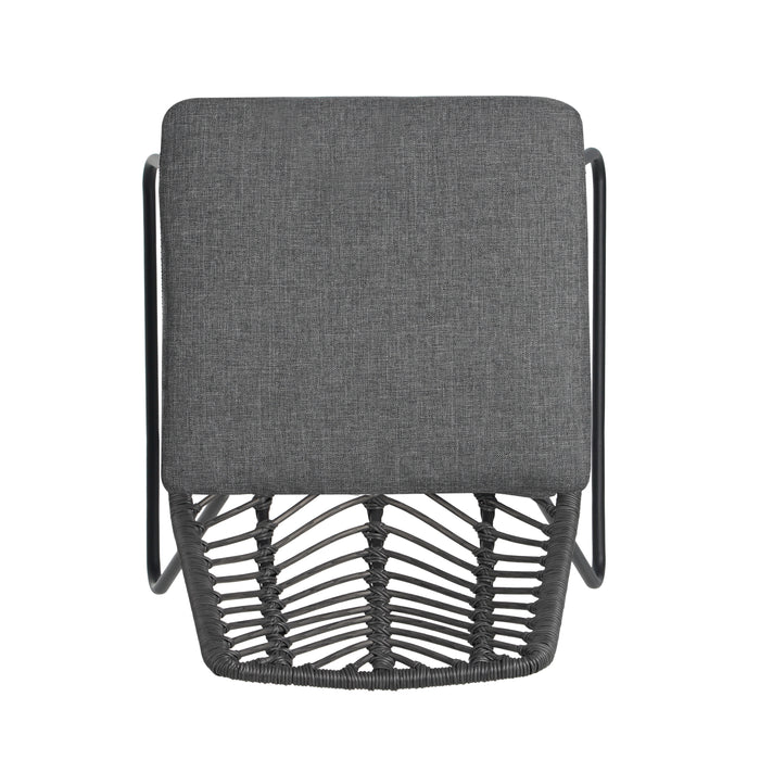 DEJA CHAIR,2PCS with 2 Cushions,Gray - DTYStore