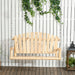 Outsunny 2-Seater Porch Swing, Hanging Outdoor Swing Bench with Metal Chains for Deck, Patio, Garden, Backyard - DTYStore