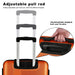 3 Piece Lightweight Luggage Set with TSA Lock, Durable Spinner Wheels and Hooks, Cross Striped