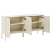 U_Style Elegant Sideboard Featuring Curved Bottom Doors with Arched Groove Design in a Stylish Four-Door Layout,Suitable for Living Rooms,Entrance and Study - DTYStore