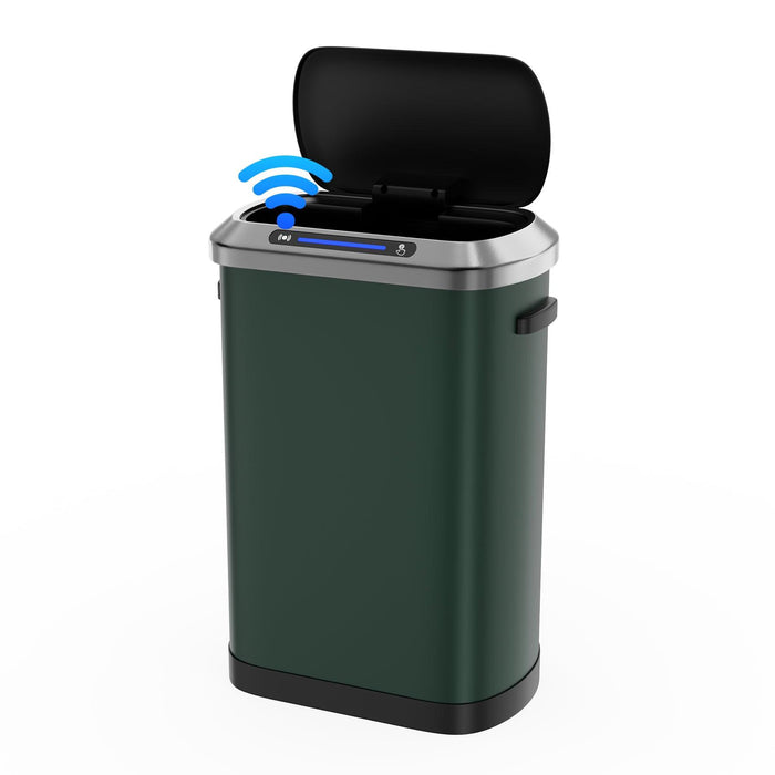 50L Smart automatic Trash Cans - Full Intelligent Sensor - Green