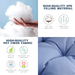 Outdoor garden rattan egg swing chair hanging chair PE hanging chair blue - DTYStore