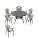 (Cushions In Random Colors)7-Piece Set Of Cast Aluminum Patio Furniture With Cushions(=OLD ITEM CODE W1710S00144) - DTYStore