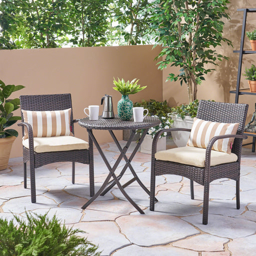 Outdoor Dining Set 3Pcs Bistro Set, 2 - Person Round - DTYStore