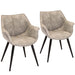Wrangler Industrial Accent Chair in Light Grey by LumiSource - Set of 2 - DTYStore
