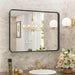 Bathroom Mirror Vanity Mirror for Wall,Aluminum Alloy Framed Wall Mirror Farmhouse,40"Ã—30" - DTYStore