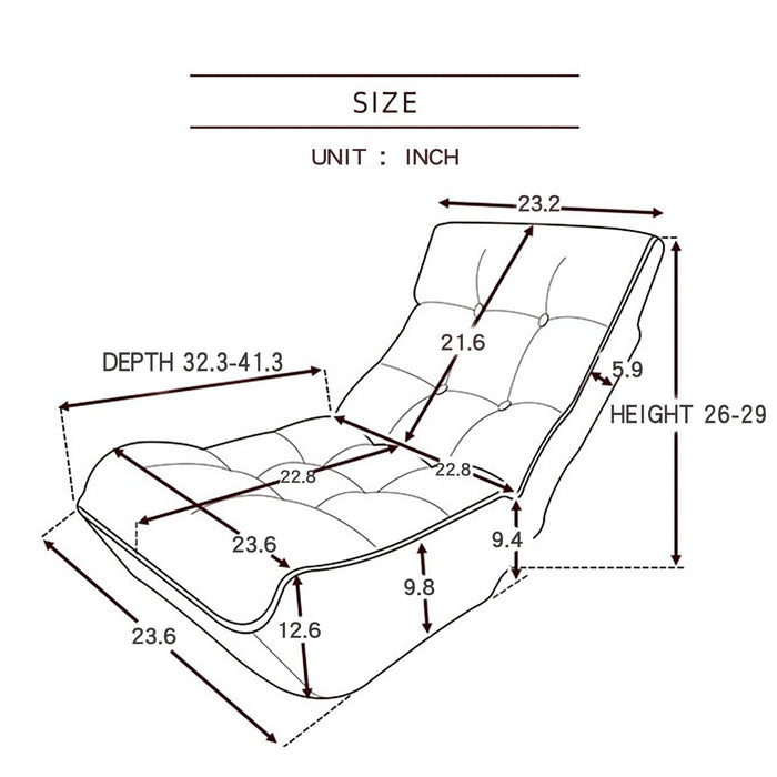 Single Sofa Reclining Chair Japanese Chair Lazy Sofa tatami balcony reclining chair leisure sofa adjustable chair