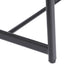 27''H Barstool Set of 3 Wooden Round Bar Stools with Footrest Modern Kitchen Chairs for Counter (Black & Black) - DTYStore