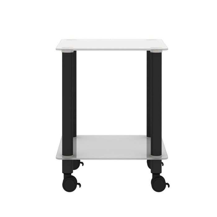 Modern 2-Tier Side Table with Storage Shelf, Sofa Table, and Night Stand