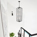 12-Light Farmhouse Kitchen Chandeliers, Matte Black and Sliver Vintage Rustic Cage Light Fixture Adjustable Height Chandeliers for Dining Room Hallway Foyer Entryway(E12 Bulbs Not Included) - DTYStore