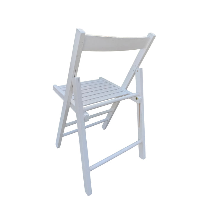 FOLDING CHAIR-2/S, FOLDABLE STYLE -WHITE - DTYStore