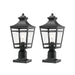 Large Outdoor Post Lights Lamp Post Light Fixture, 18.1inch Waterproof Aluminum Post Lamp with Clear Glass, Fence Post Deck Lighting for Garden, Patio, Pathway (2 pack) - DTYStore
