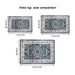 Area Rug 5x7 Vintage Bohemia Large Persian Non-slip Washable Rug For Living Room Kitchen Bedroom Living Room Flower Design Navy Blue - DTYStore