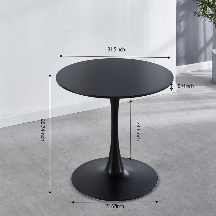 Mid-century Tulip Table for 2-4 People with Round MDF Table Top, Pedestal Dining Table, End Table