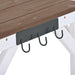 64.6" Large Outdoor Potting Bench, Garden Potting Table, Wood Workstation with 6-Tier Shelves and Side Hook