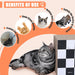 Cat Scratching Board with Ball, Triangle Cat Scratching Cardboard, Multiple Scratching Angles, 2-in-1 Scratching Lounge Bed, Recyclable and Durable, Furniture Protector, Black and White - DTYStore