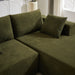 Modern Chenille Upholstered Sectional Sofa Couch Set,Modular 108" L Shaped Sectional Living Room Sofa Set With 6 Pillows,Free Combination Sofa Couch for Living Room,Bedroom(Right Chaise) - DTYStore