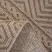 DTY Signature Collection 5X7 Mocha /Geometric Indoor/Outdoor Area Rug - DTYStore