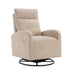 JiaDa Upholstered Swivel Glider.Rocking Chair for Nursery in Beige.Modern Style One Left Bag